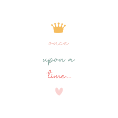 once upon a time bookmark design