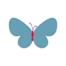 Layered Butterfly Silhouette