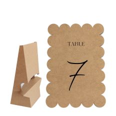 Table Number Shape With Easel