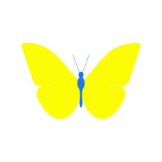 Layered Butterfly Silhouette