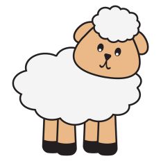 Cute Spring Lamb for Easter