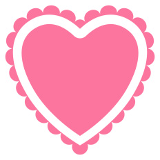 Scalloped Heart for Valentine's Day