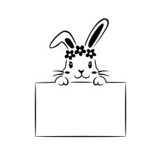 bunny name frame