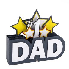 #1 Dad Box Card