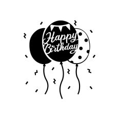 happy birthday balloons