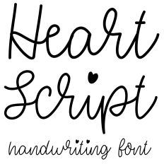 Heart Script handwriting font