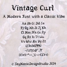 Vintage Curl Font