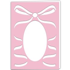 Baroque Ribbon Bow Aperture Card