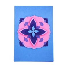 Frilly Mandala Layered Card SVG, 3D Scalloped Edge Design for Mother’s Day, Birthday, or All-Occasion Cards