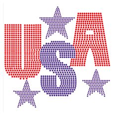 USA Rhinestone Bling