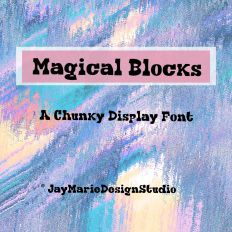 Magical Blocks Chunky Display Font 