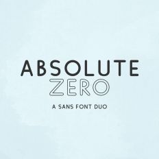 Absolute Zero Sans Font Duo