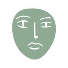 Abstract Face Silhouette