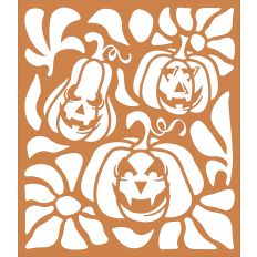 Abstract Jack O Lantern Pumpkins