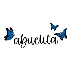 Abuelita with Butterflies