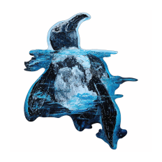 Dory the Penguin in Water - Acrylic Painting