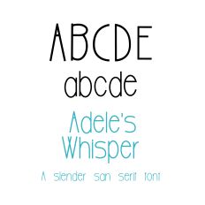 Adele's Whisper Font