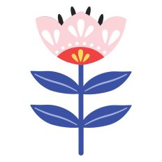 Folk Art Tulip Flower