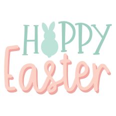 Hoppy Easter – Cute Bunny Easter Cut File for DIY Crafts