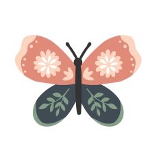 Fluttering Beauty Layered Butterfly SVG