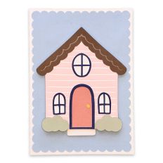 Sweet Cottage Layered Card SVG