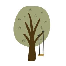 Tree Swing Layered SVG Cut File