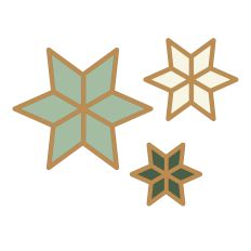 Pine Frost Quilted Stars