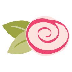 Whimsical Rosebud SVG Cut File