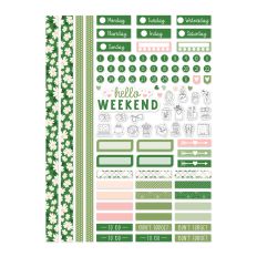 Spring Daisies Weekly Planner Stickers Sampler-01