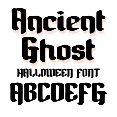 BFC Ancient Ghost Soft Blackletter Halloween Font