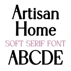 BFC Artisan Home Soft Modern Fancy Serif Font