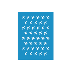 Airplanes Galore Stencil