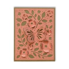 Butterfly Garden 3D Card