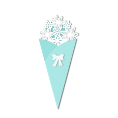bouquet card with fold out flowers insert 