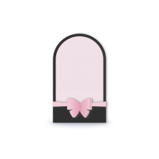 bow band arched pocket card