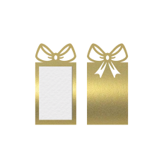 rectangle bow tag flat card sign background