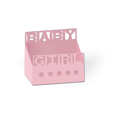 baby girl words cut out favor box