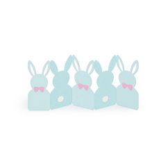 bunnies accordion decor border or garland