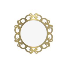 circular ribbons bows frame