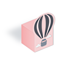 hot air balloon cube box