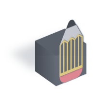 pencil cube box