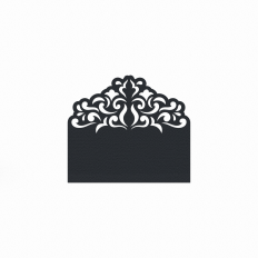 damask motif label