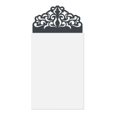 damask motif pocket card w insert