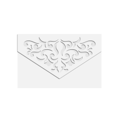damask cutout rectangle envelope