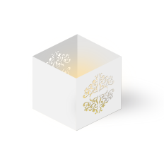 damask motif candle votive lantern box