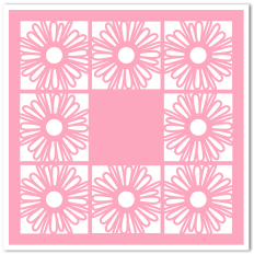 floral background frame