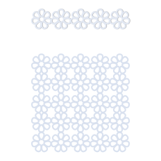 lace flowers background and border