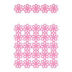 flowers lace background and border