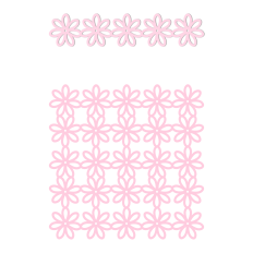 flowers lace background and border
