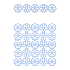flowers lace background and border